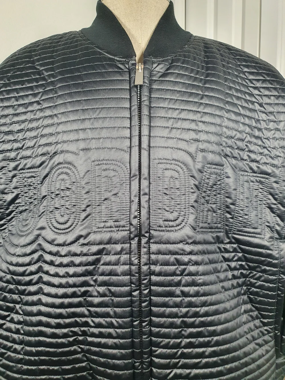 Jordan Bomber Jacket Full Zip Quilted Down Black II5314 010 Men's Size XL $300